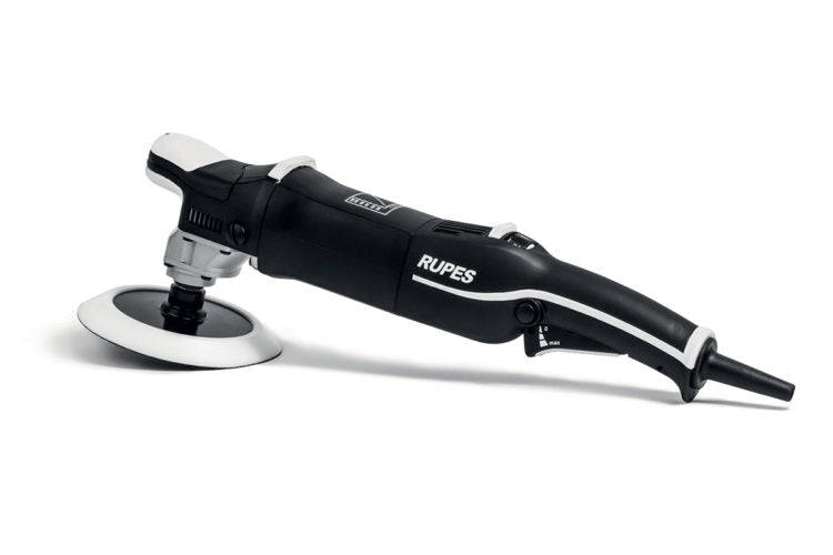 Rupes BigFoot LH19E Rotary Polisher, high torque design, compact and lightweight, automotive and marine use.