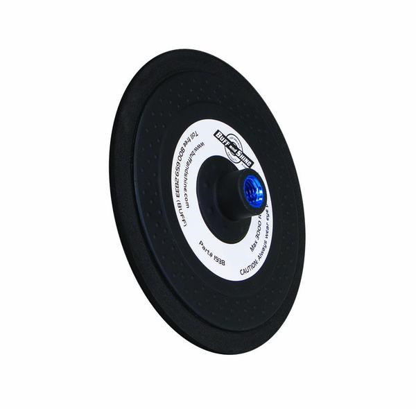 Buff and Shine 7-inch rigid grip backing plate for rotary polishers.