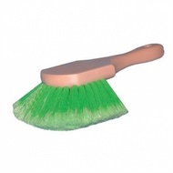 Flagged Green Brush with green bristles and beige handle.
