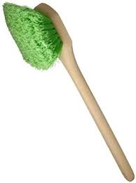Flagged Green Brush Long Handle