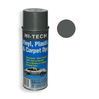 High-Tech Vinyl, Plastic & Carpet Dye in dark gray metallic, 11.5 oz aerosol can.