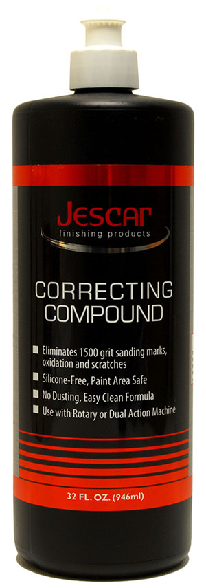 Jescar Correcting Compound 32 oz bottle for polishing and scratch removal.