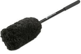 Wheel Woolie 18' with red grip and synthetic wool head for effective wheel cleaning.