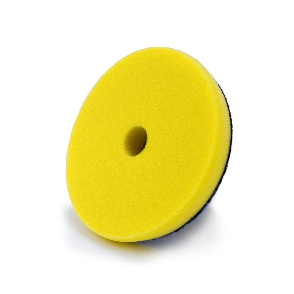 Oberk Single Step Foam Pad 6.25 inch yellow polishing pad with center hole for light cutting and polishing.