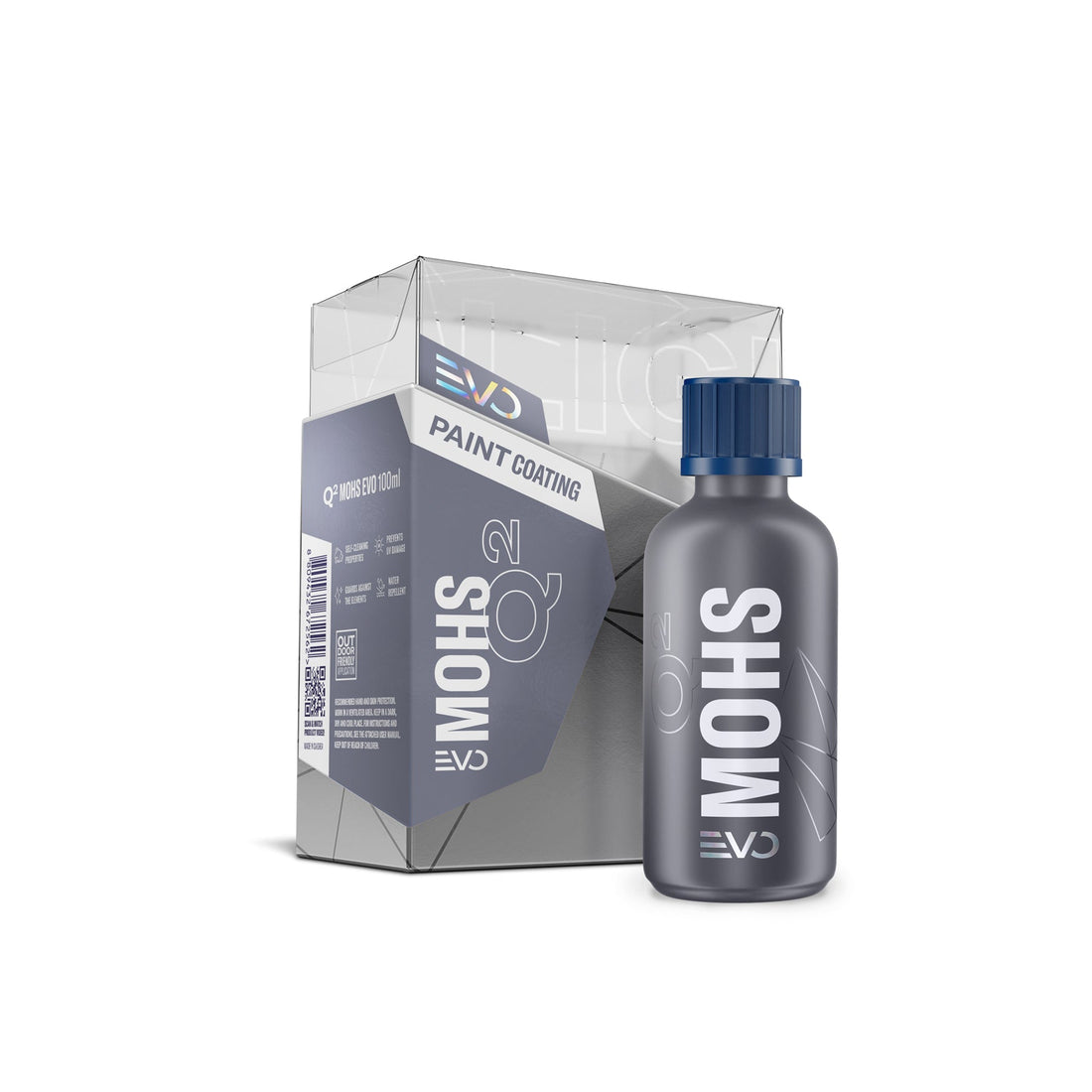 Gyeon Q2 Mohs EVO 50ML car paint coating with box packaging.
