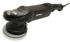 Rupes BigFoot LHR15ES Random Orbital Polisher with 15mm throw and 5-inch backing plate.