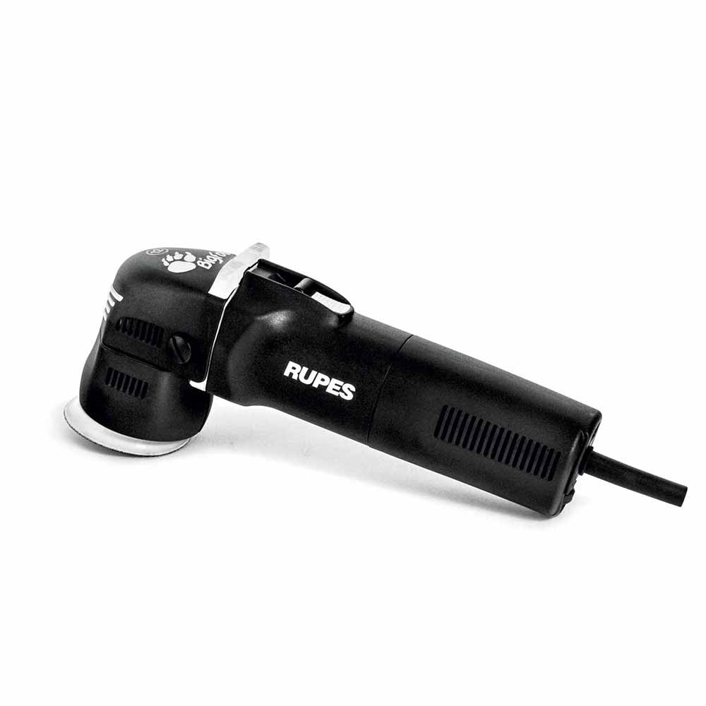 Rupes LHR 75E Mini Electric Random Orbital Polisher with compact design.