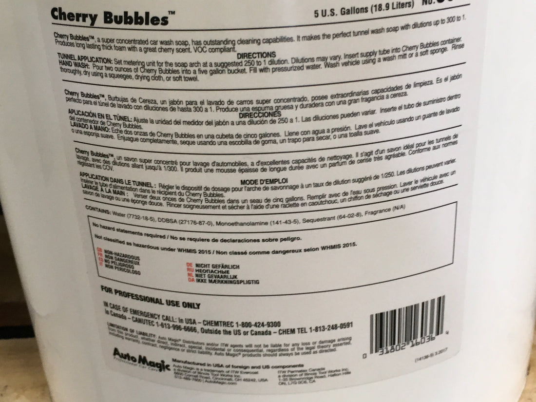 AutoMagic Cherry Bubbles 5 Gal
