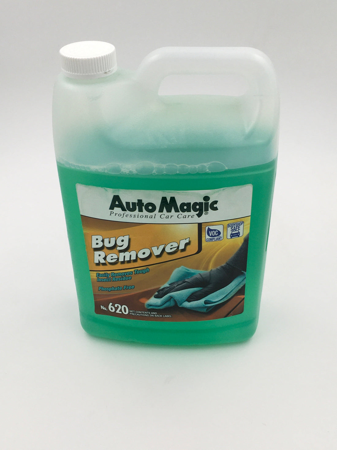 AutoMagic Bug Remover 1 Gal bottle for effective bug residue removal.