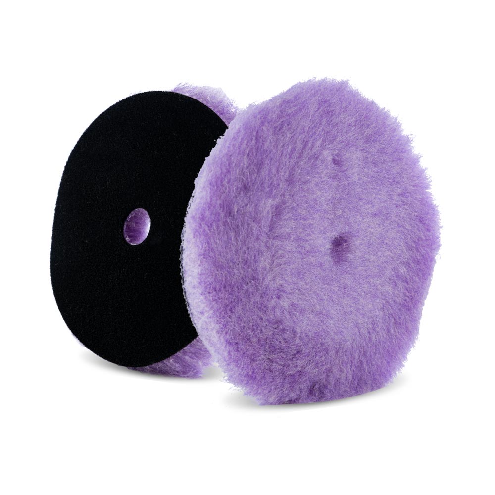 Purple foamed wool polishing pad 6 inch by 3/4 inch