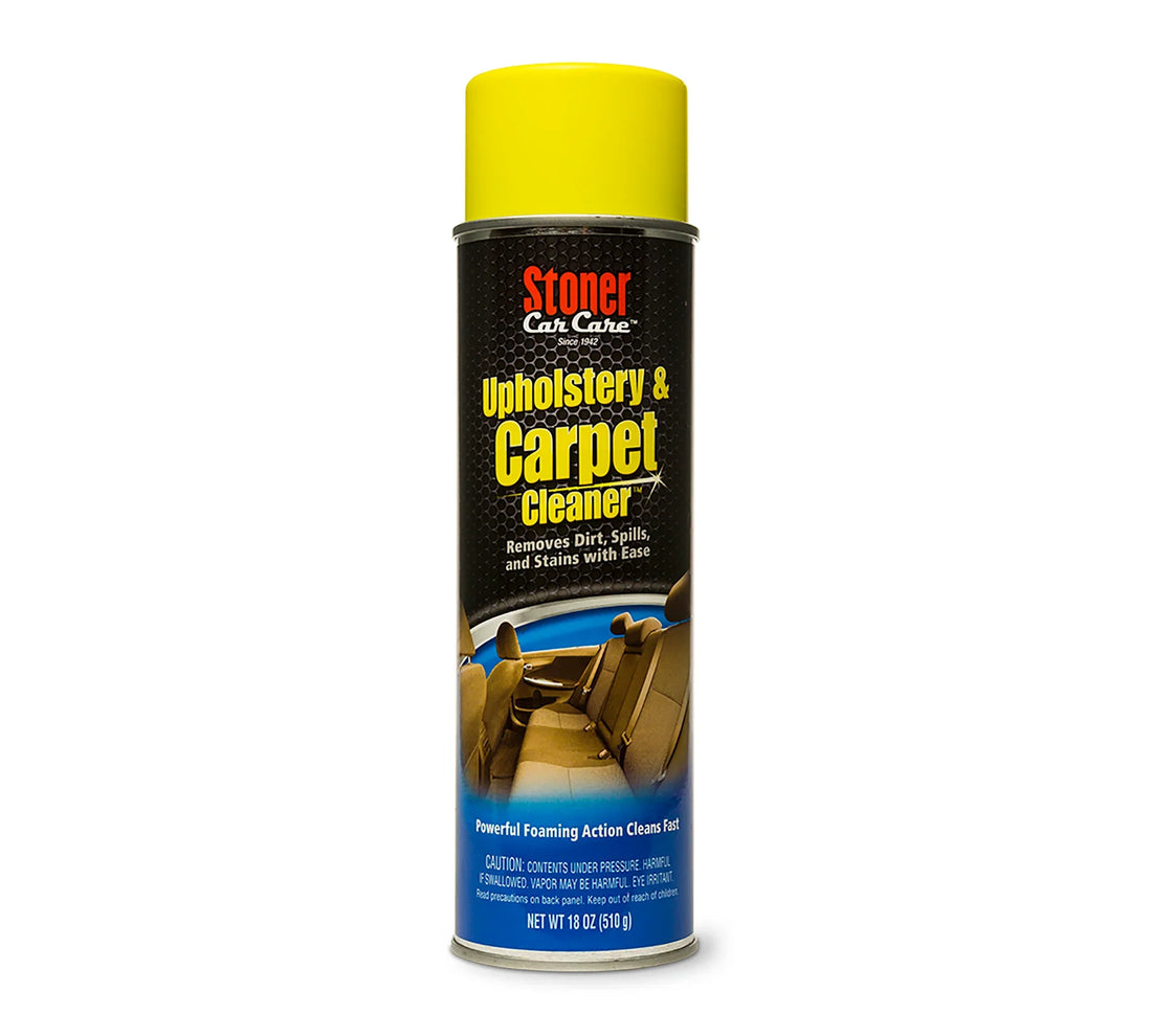 Stoner Car Care Upholstery and Carpet Cleaner 18oz aerosol can for automotive interior cleaning