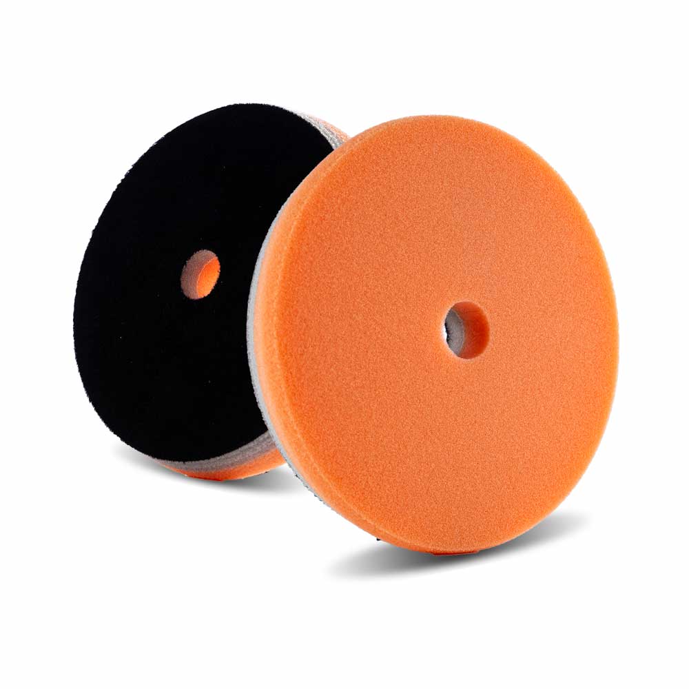 HDO Orange Polishing Foam Pad 6.5 inch dual-sided with orange and black foam surfaces