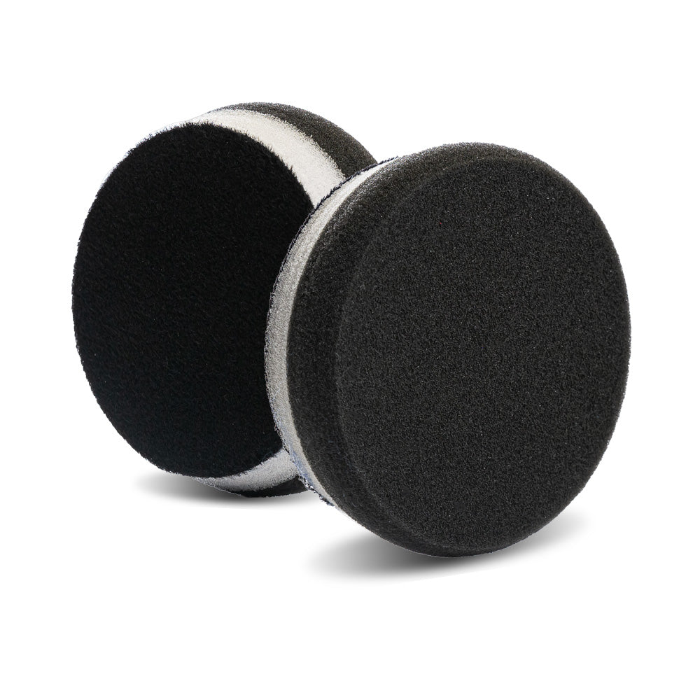 HDO Black Finish Pad 3.5 inch dual-layer foam polishing pad with tapered profile and heat-blocking technology
