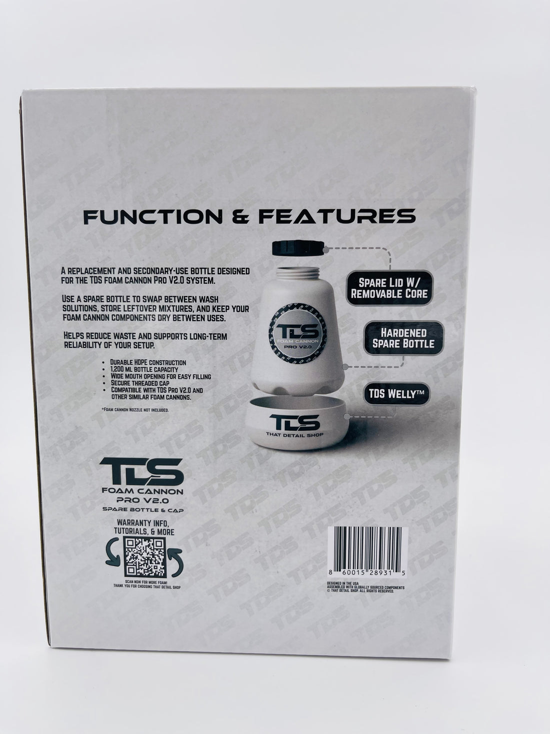 TDS Foam Cannon Pro V2.0 Full Kit / Extra Bottle