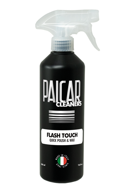 Paicar Flash Touch Spray Wax 16oz bottle with trigger sprayer, designed for polishing and protecting surfaces.