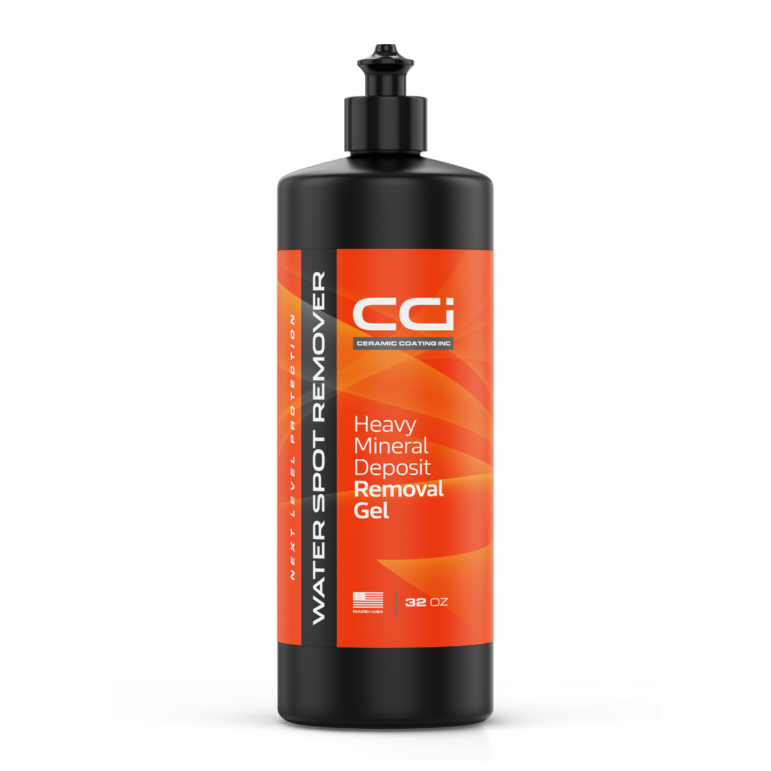 CCI Water Spot Remover 32 oz bottle for mineral deposit removal.