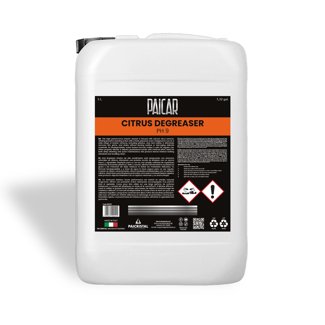 Paicar Citrus Degreaser 5L