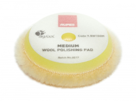 RUPES Yellow Medium Wool Polishing Pad  80-90 mm (3-3.5 inch)