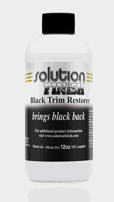 Solution Finish Black Plastic and Vinyl Restorer   12oz