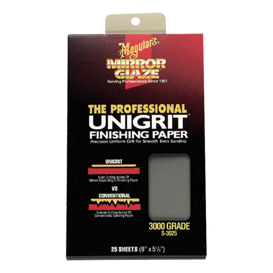 Unigrit Sanding Paper 3000 Grit  - Pack of 25 SHEETS