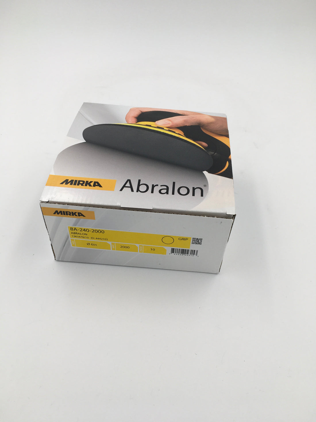 Mirka Abralon 6'in. Foam Grip Disc 2000 Grit Qty 10 Box