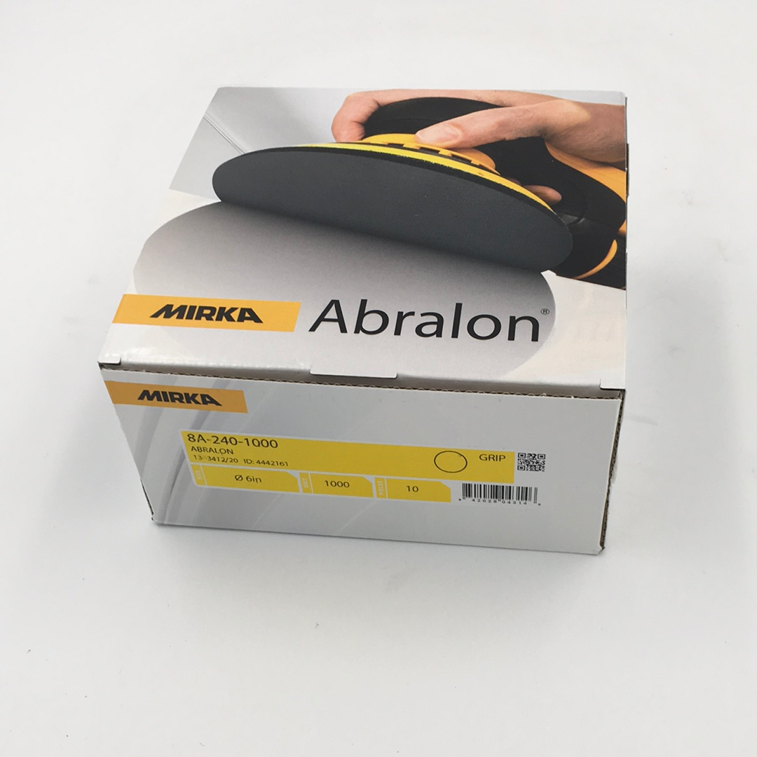 Mirka Abralon 6' Foam Grip Disc 1000 Grit Qty 10 Box