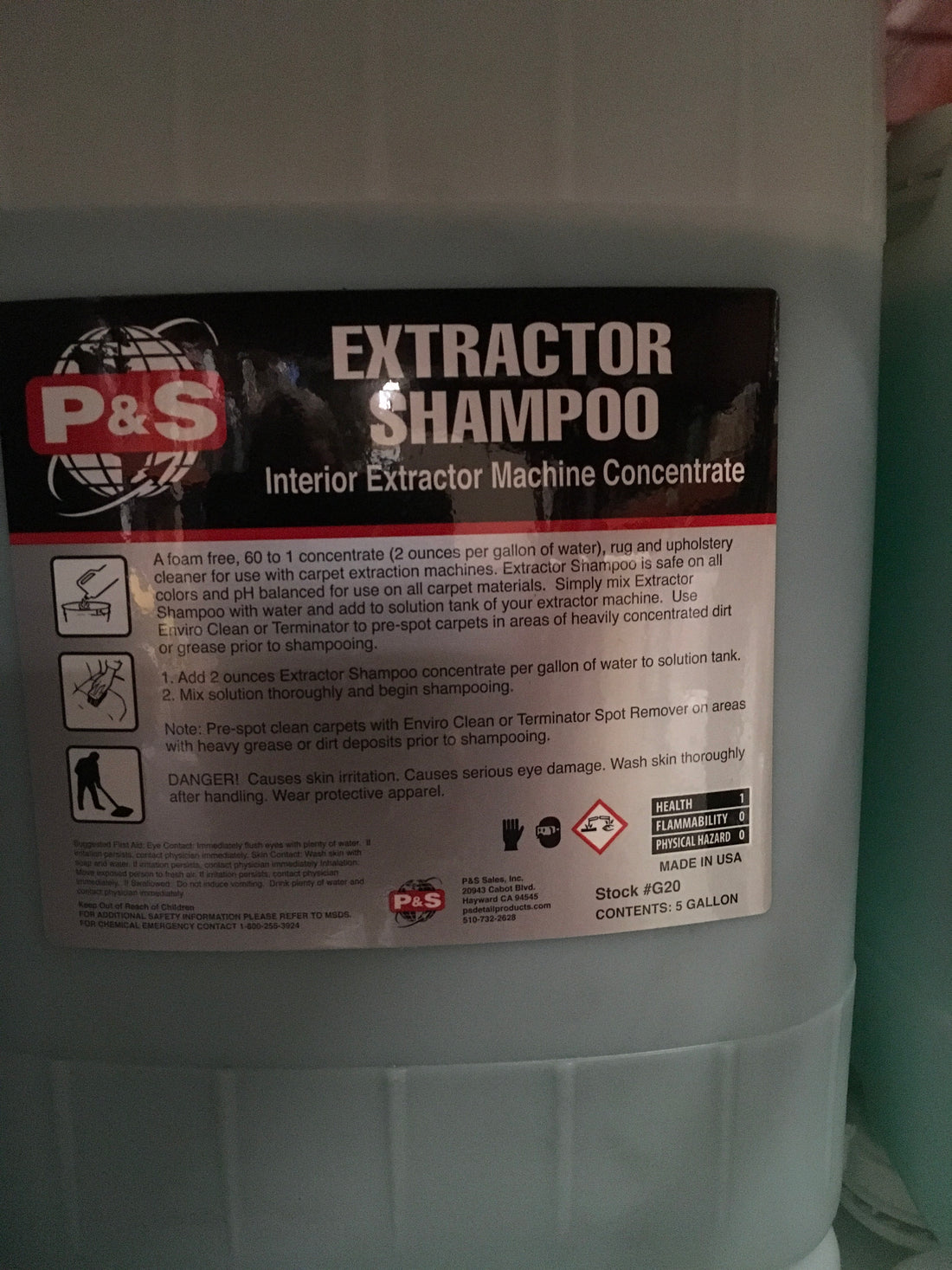 Extractor Shampoo 5 Gal