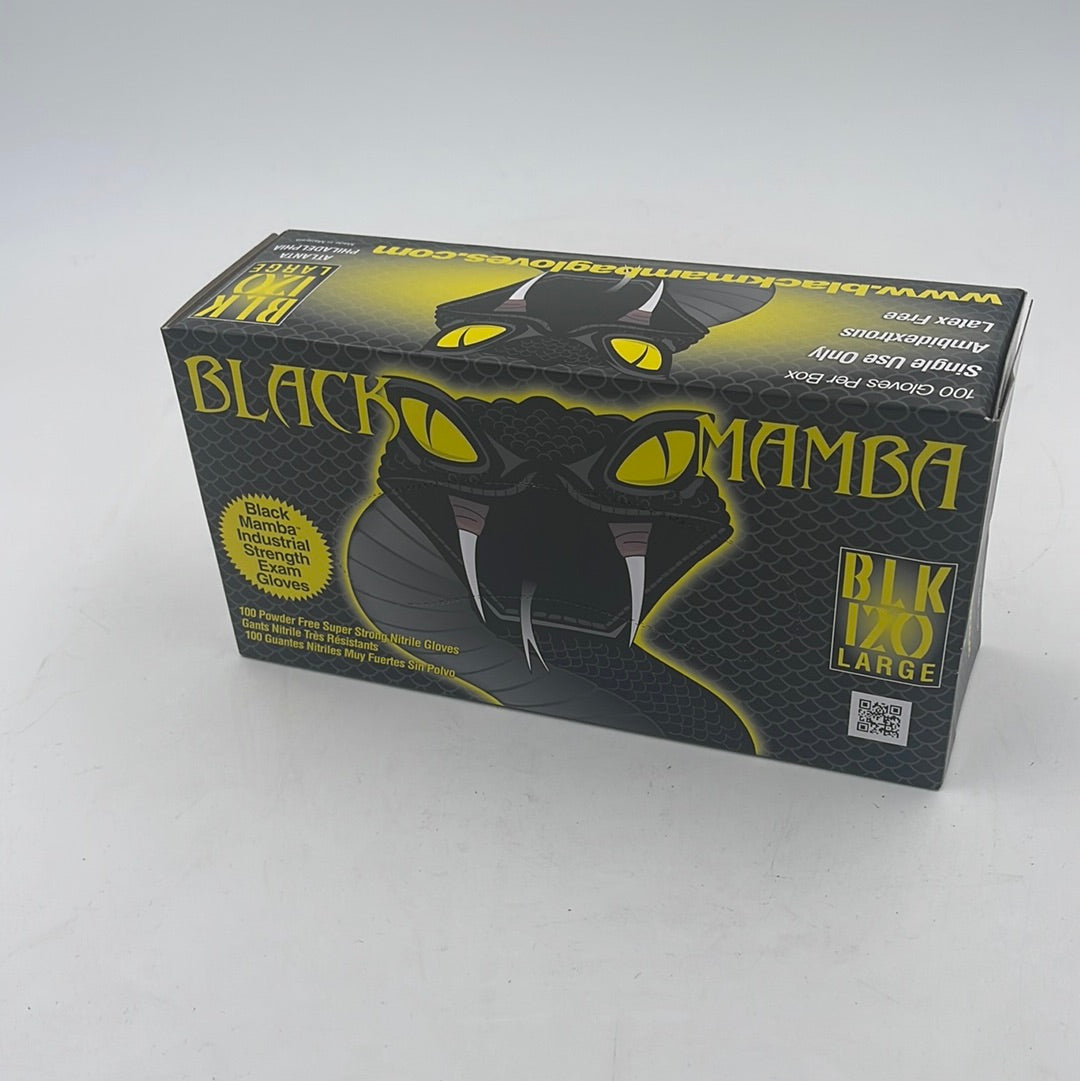 Black Mamba 6.25 Mil Nitrile Gloves- Large