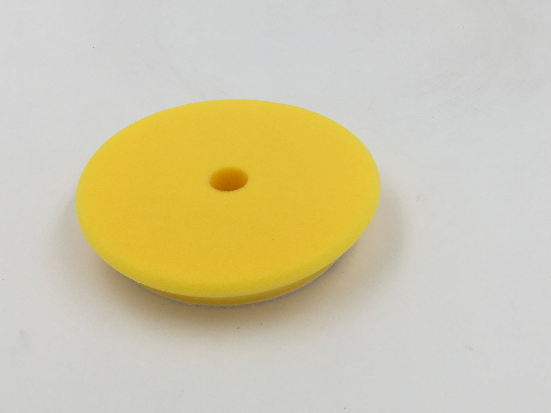 Fine Yellow DA foam pad, contour edge design, 150mm(6in