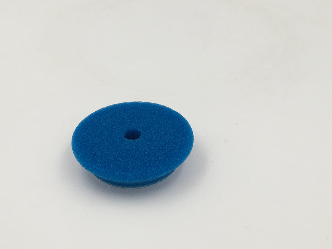 Coarse Blue DA foam pad, contour edge design, 100mm(4in)