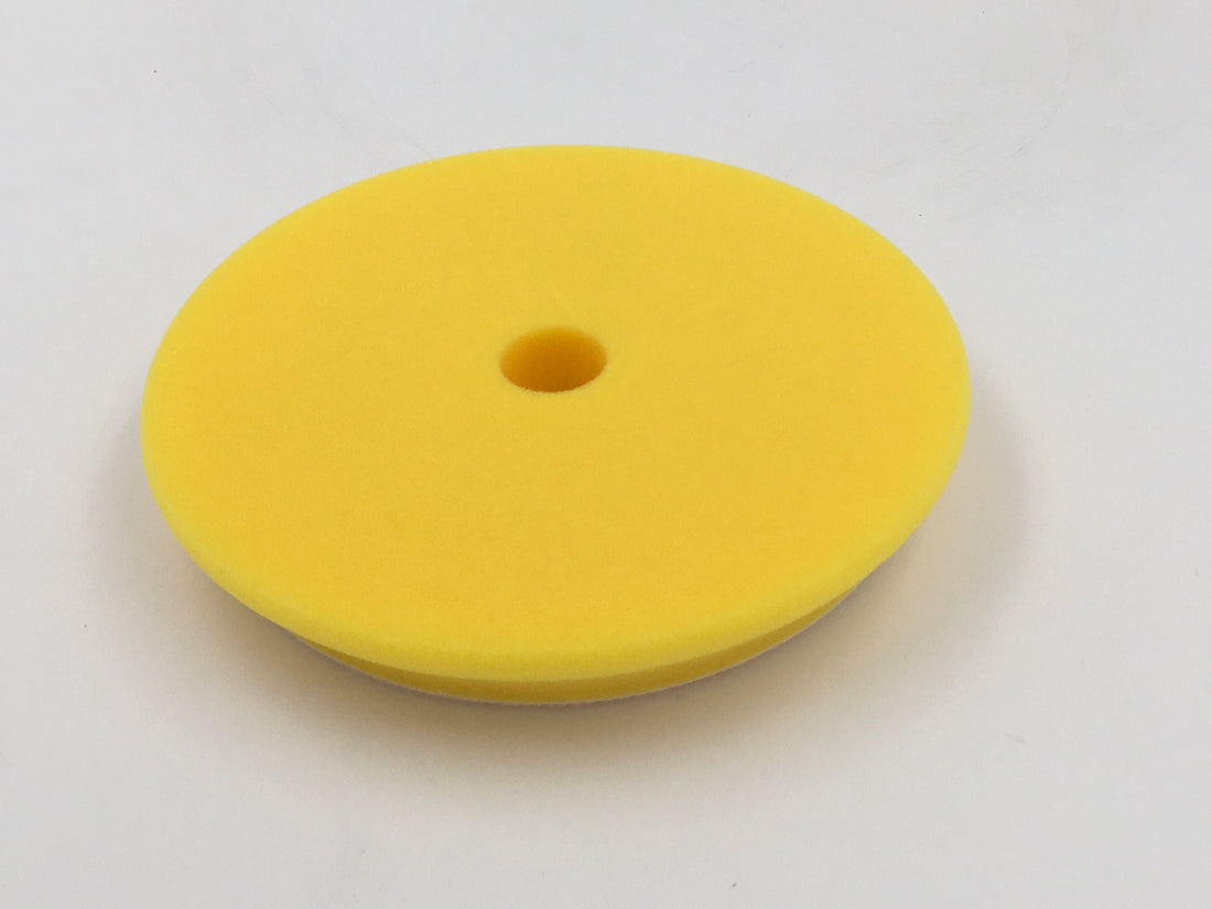 Fine Yellow DA foam pad, contour edge design, 180mm(7in)