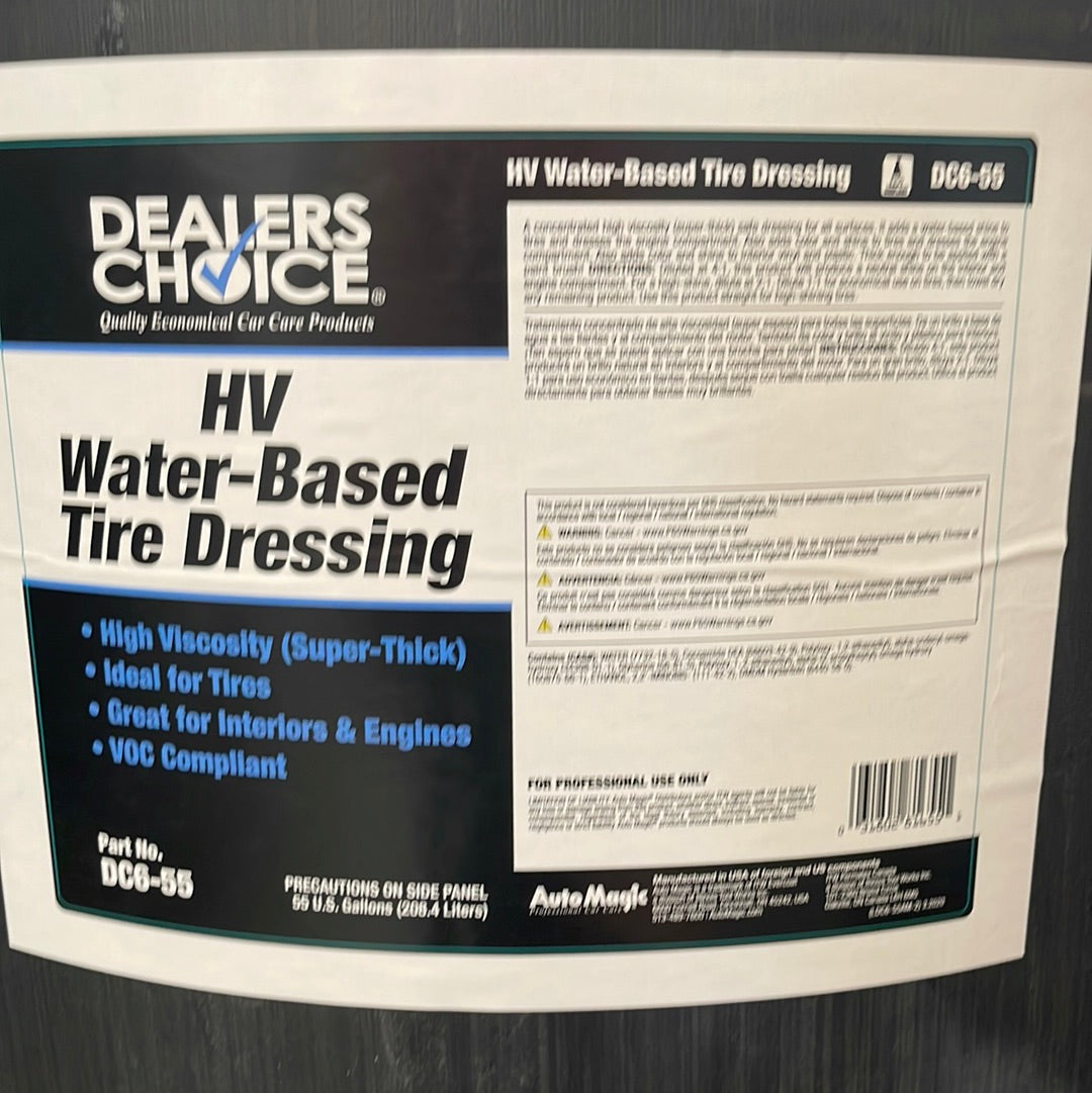 AutoMagic HV Water Base Tire Dressing 55 Gal – Detaillink